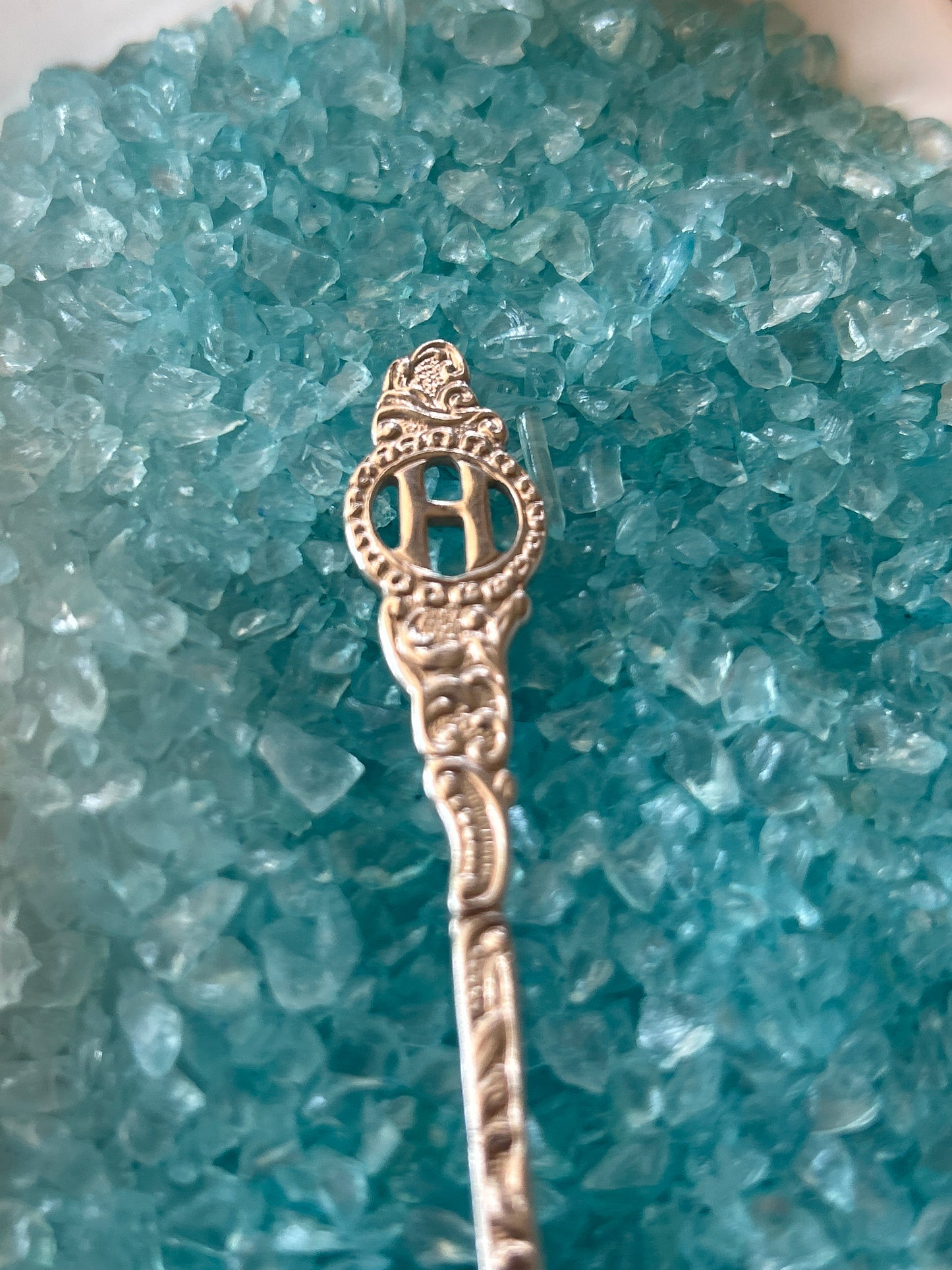 Custom letter ‘H' ring