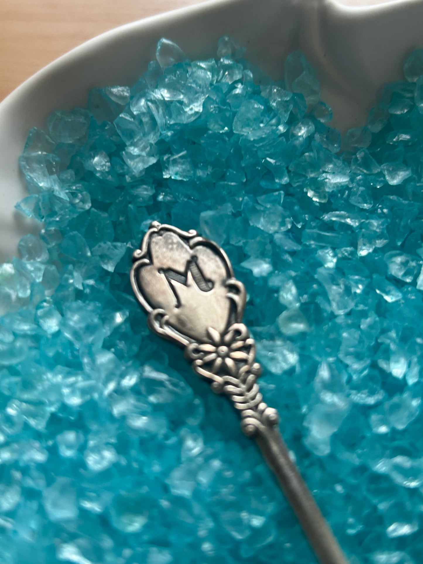Custom 'M' letter ring