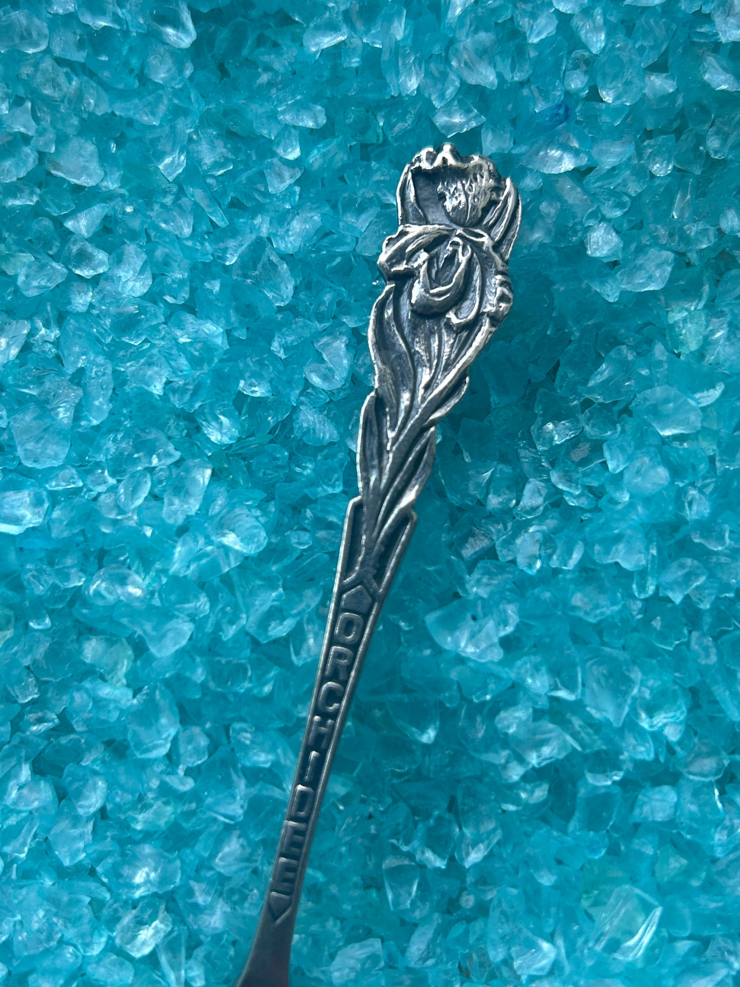 Custom 'orchidee' bloem ring