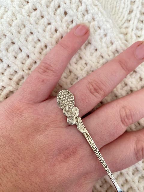 Custom 'klaverbloem' bloem ring