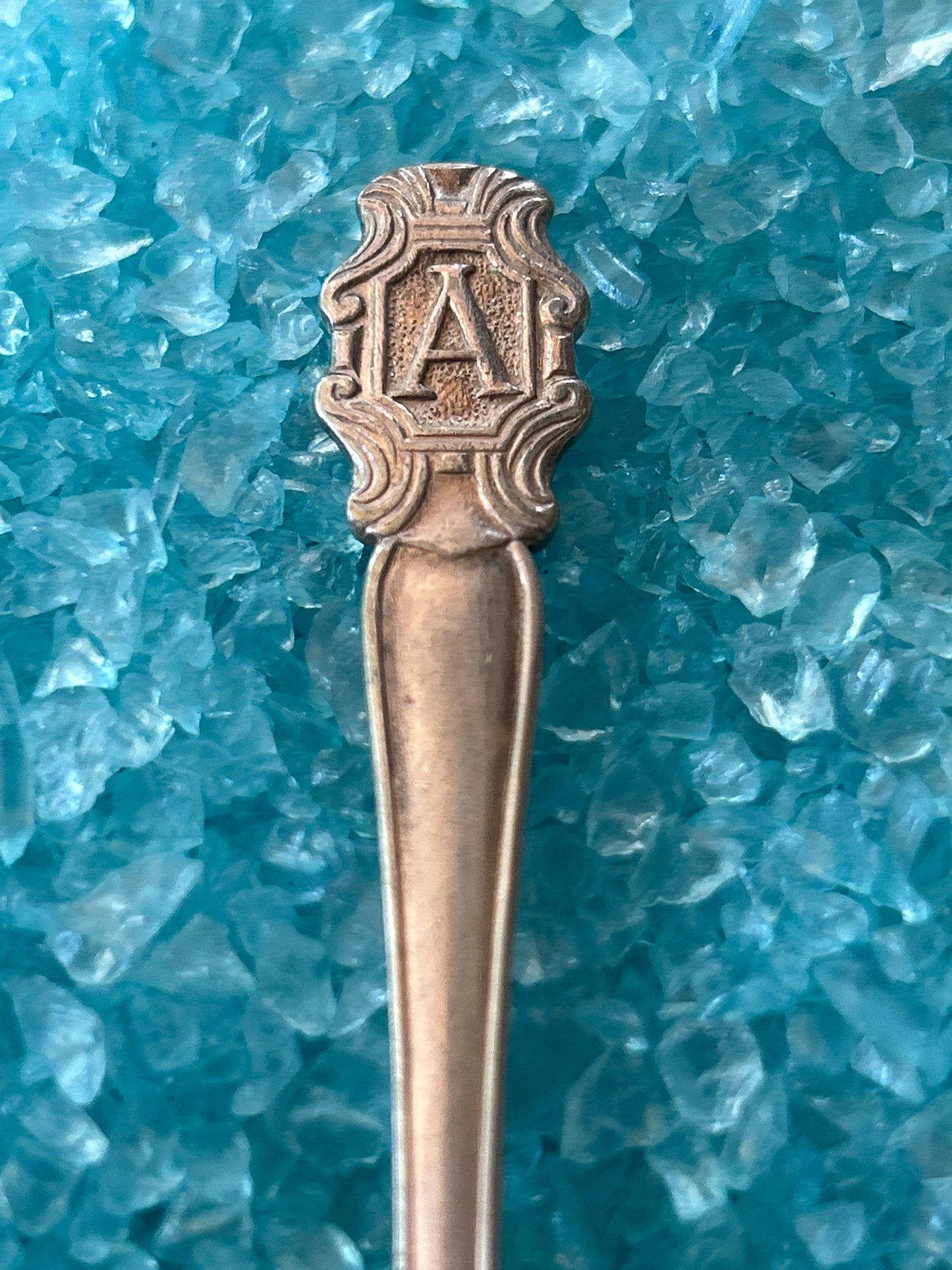 Custom letter 'A' ring