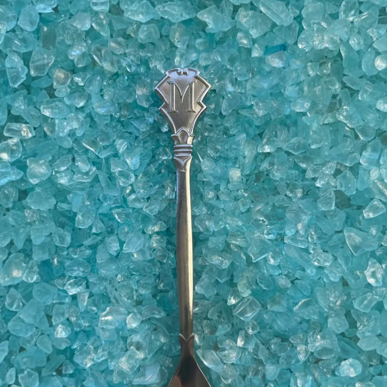 Custom 'M' letter ring