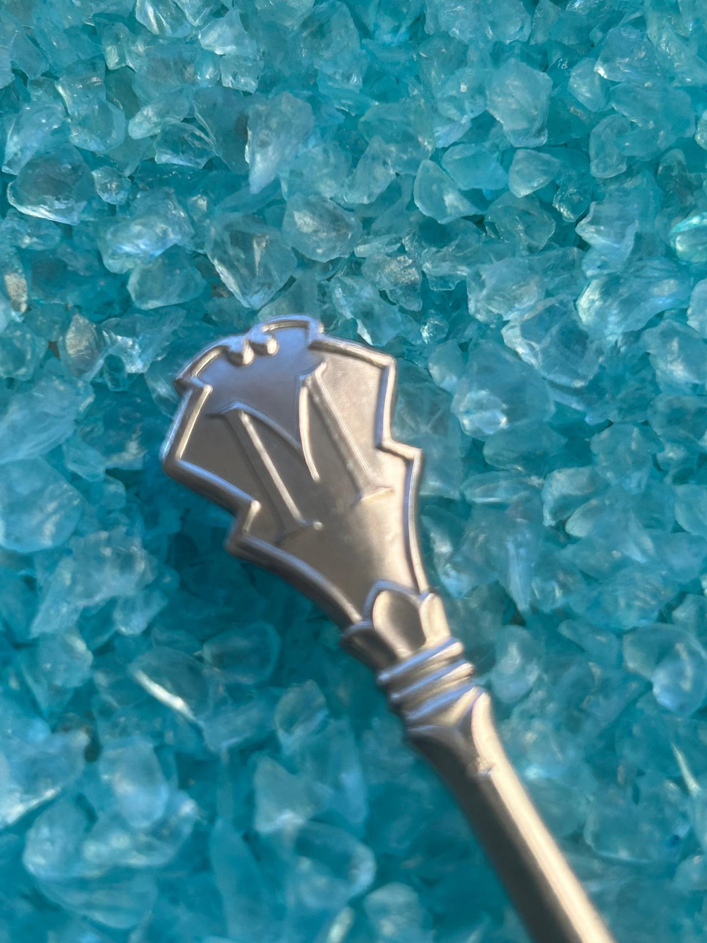 Custom 'M' letter ring