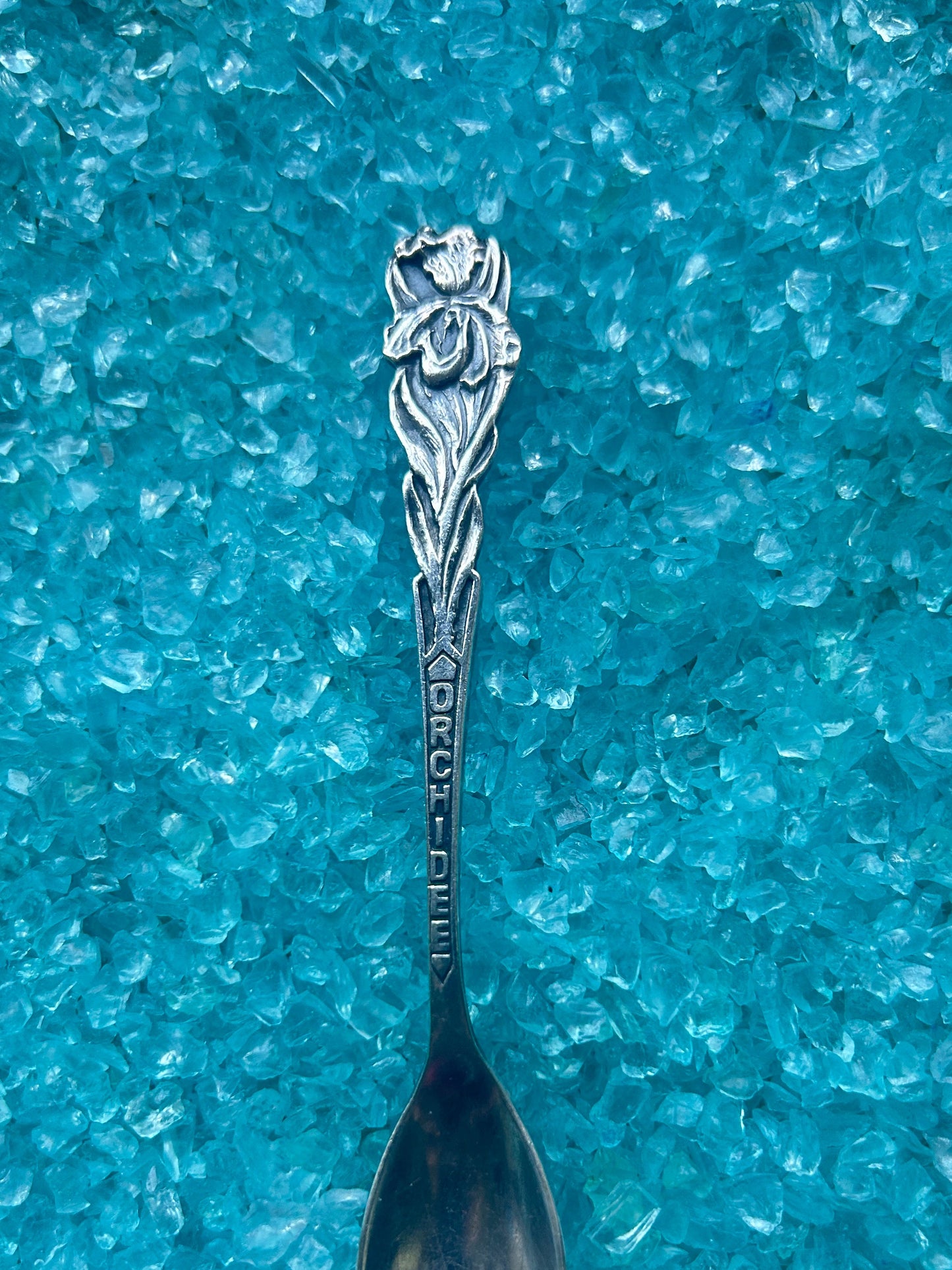 Custom 'orchidee' bloem ring